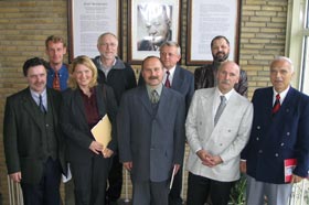 Gruppenfoto - Die polnische Delegation mit Schulleitung Gruppenfoto - Die polnische Delegation mit Schulleitung