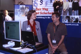 Messestand des Justizministeriums Messestand des Justizministeriums