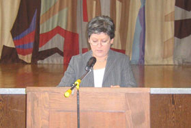 Begrüßung durch die Justizministerin Frau Roswitha Müller-Piepenkötter