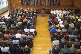 Blick in die Aula Blick in die Aula