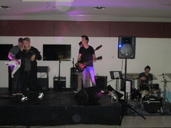 Band auf Bühne Band auf Bühne