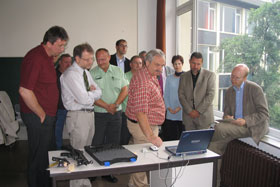 Demonstration des Trainingsanalyse-Systems