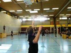 Schnappschuss vom Volleyballturnier